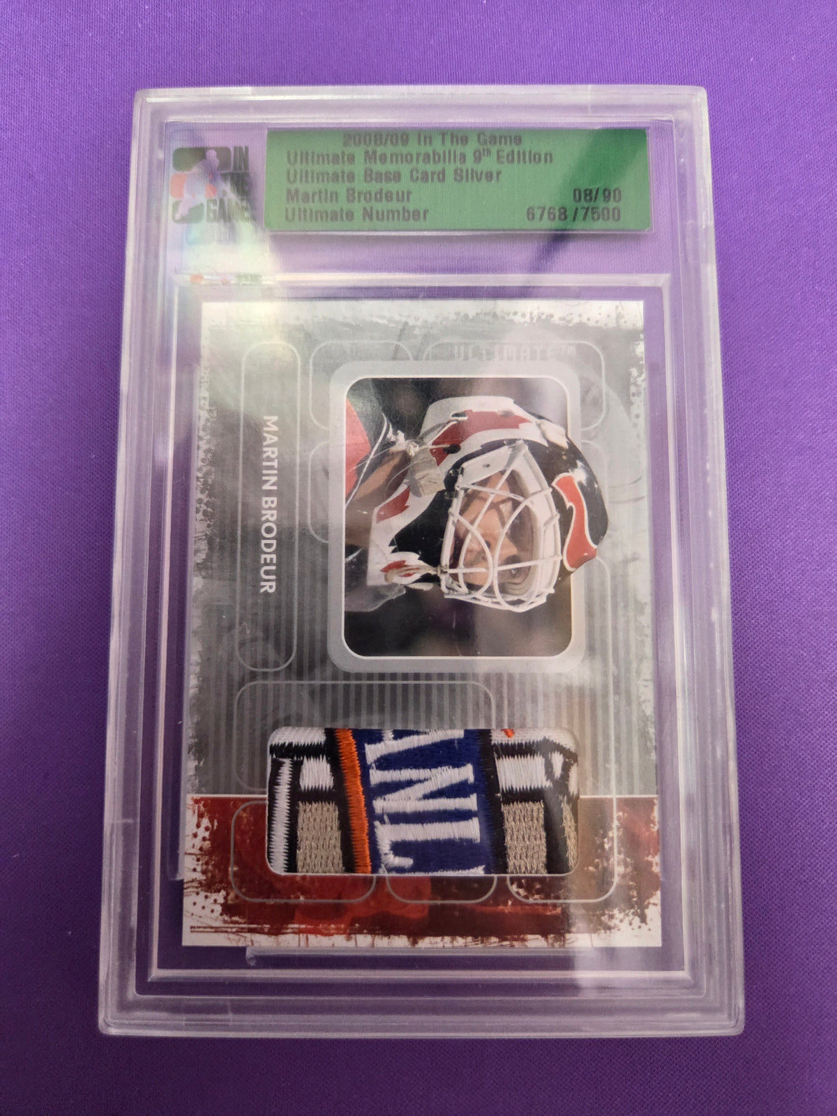 Martin Brodeur In The Game 2008/2009 Ultimate Memrobillia 9th Edition (Cabinet)