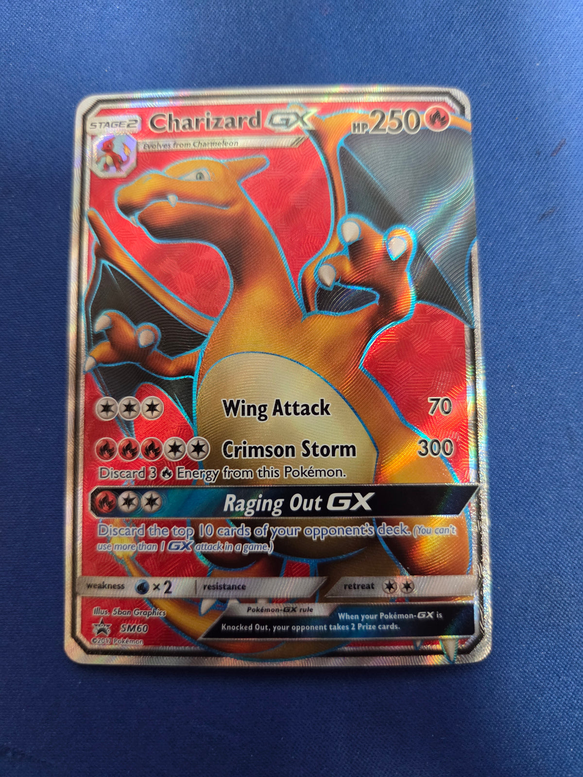 Lightly Played Charizard GX - SM60 (SM60)/248 Promo Holofoil (Cabinet-LP)