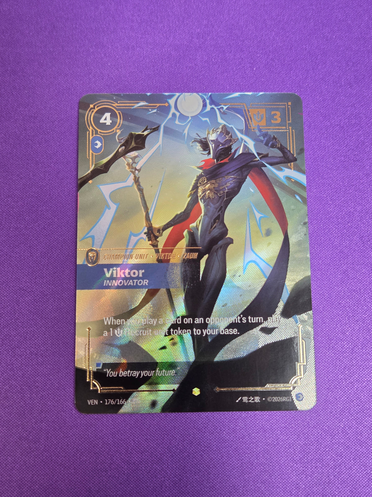 Viktor - Innovator (Overnumbered) (176/166) - Vendetta Foil (Cabinet-NM)