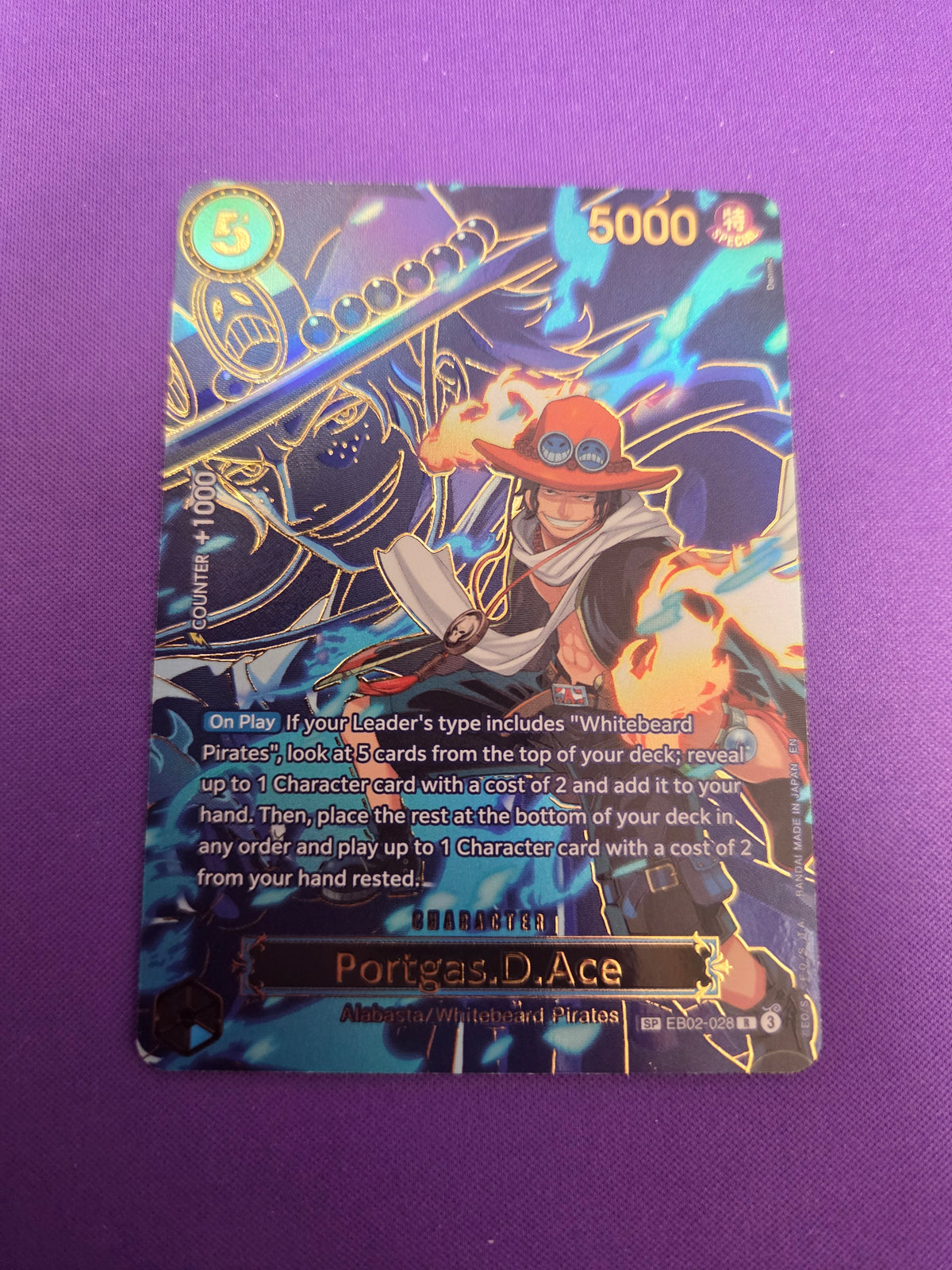 Portgas.D.Ace - EB02-028 (SP) (EB02-028) - Carrying On His Will Foil (Cabinet-NM)