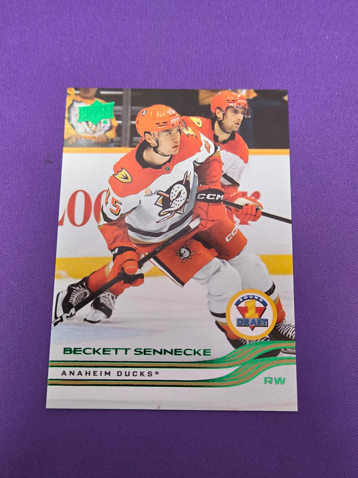 Beckett Sennecke [Holiday] #744 2025 Upper Deck Extended Series (cabinet-NM)