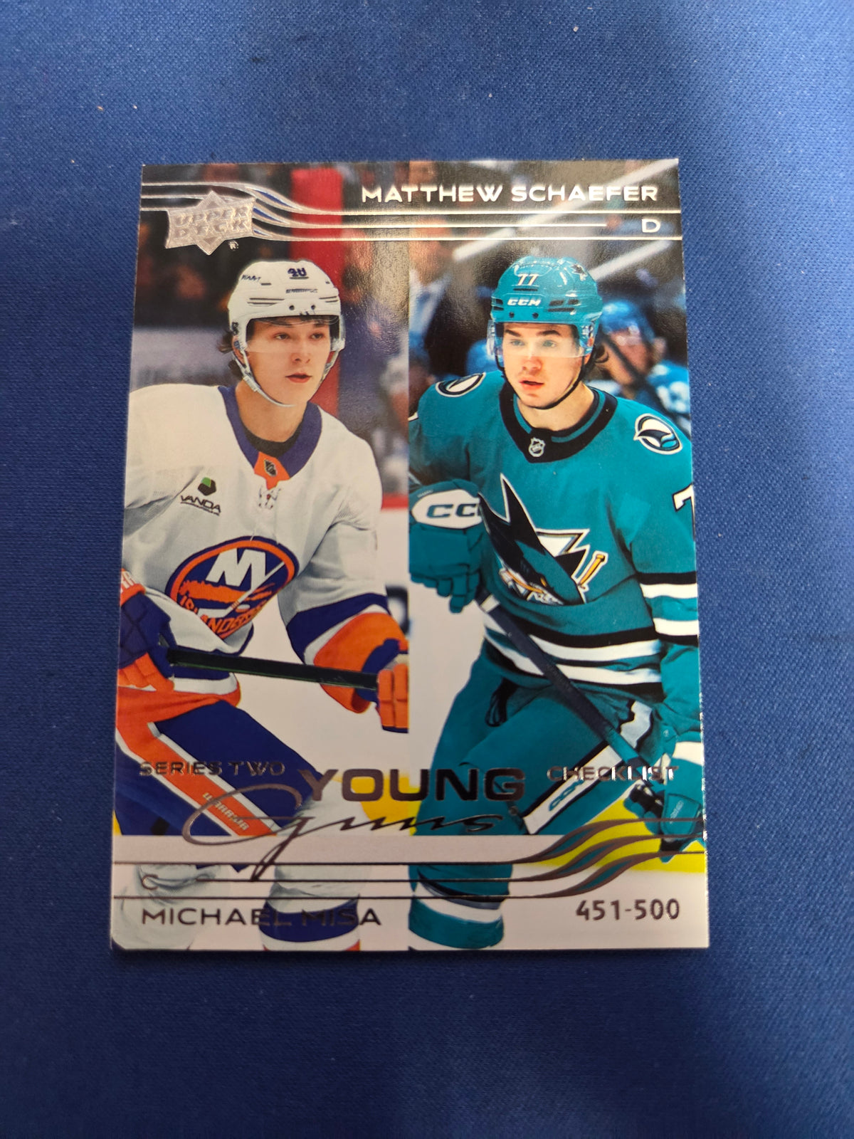 Michael Misa / Matthew Schaefer #500 2025 Upper Deck Series 2 (cabinet)