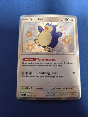 Snorlax #202 Paldean Fates Baby Shiny (Cabinet-NM)