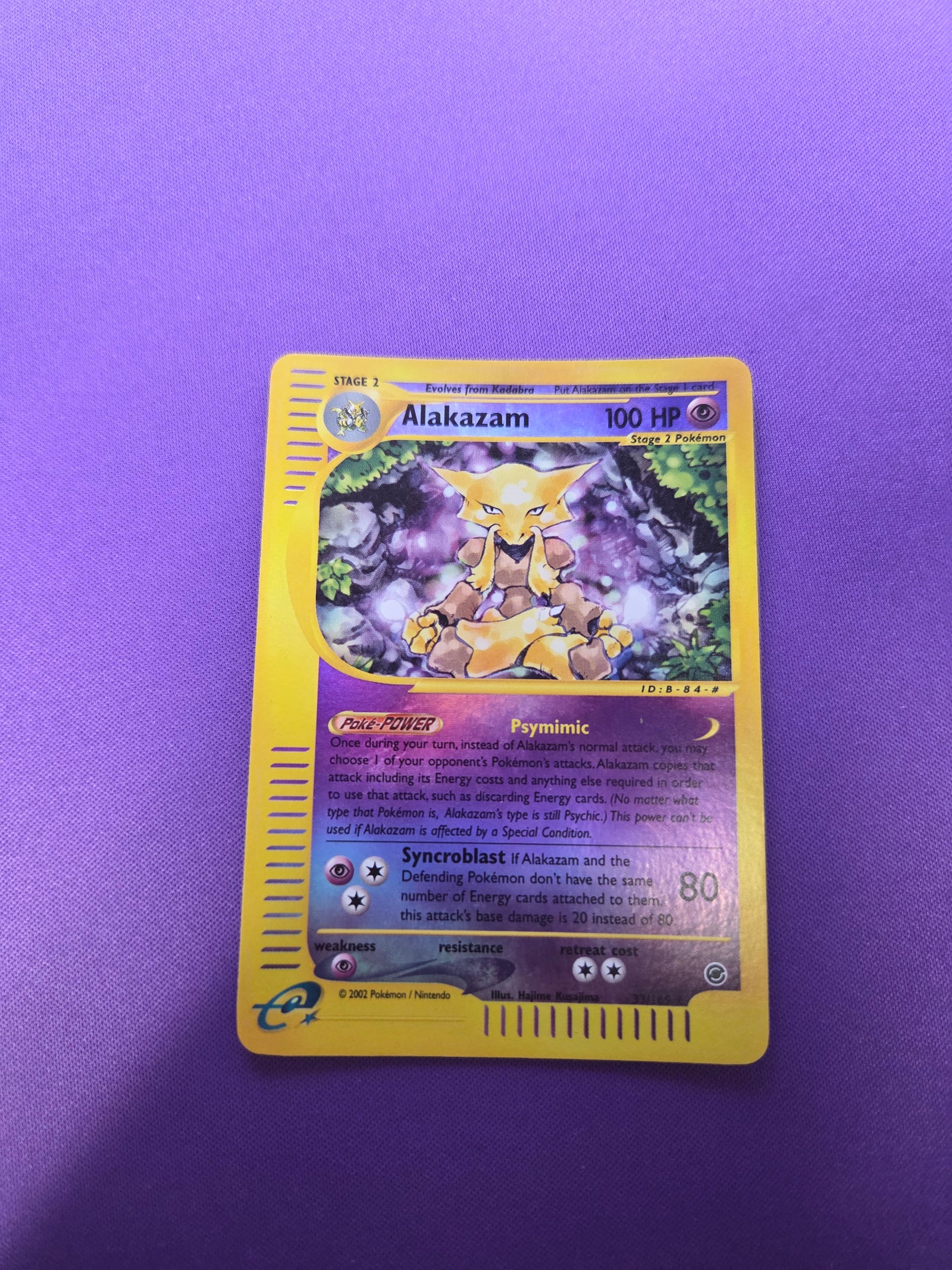 Lightly Played Alakazam (33) (33)/165 Rare Reverse Holofoil (Cabinet-LP)