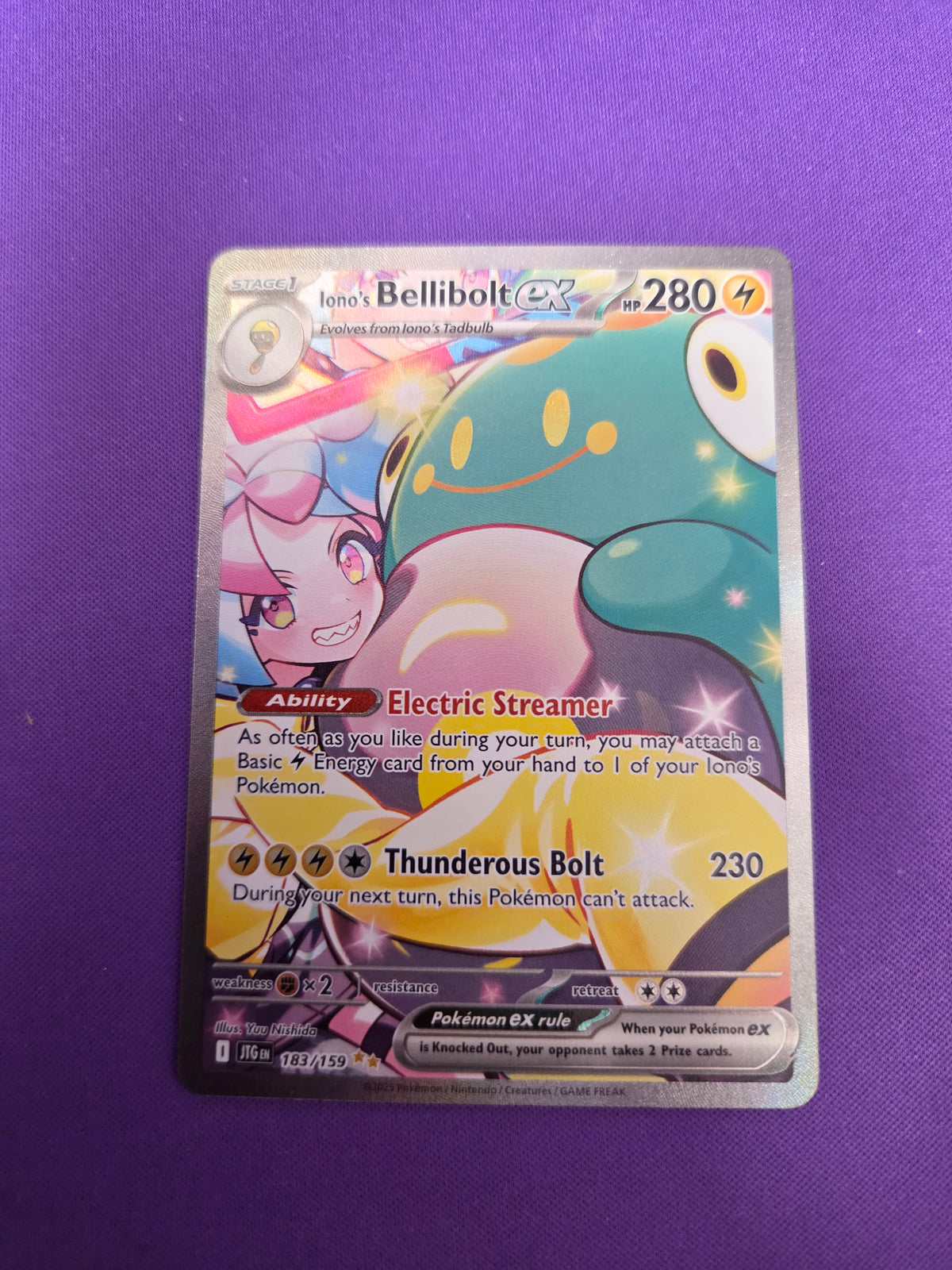 Iono's Bellibolt ex - 183/159 (183) Special Illustration Rare Holofoil (Cabinet-NM)