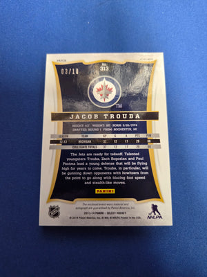 Jacob Trouba #313 3/10 Select Rookie Card (Cabinet-NM)