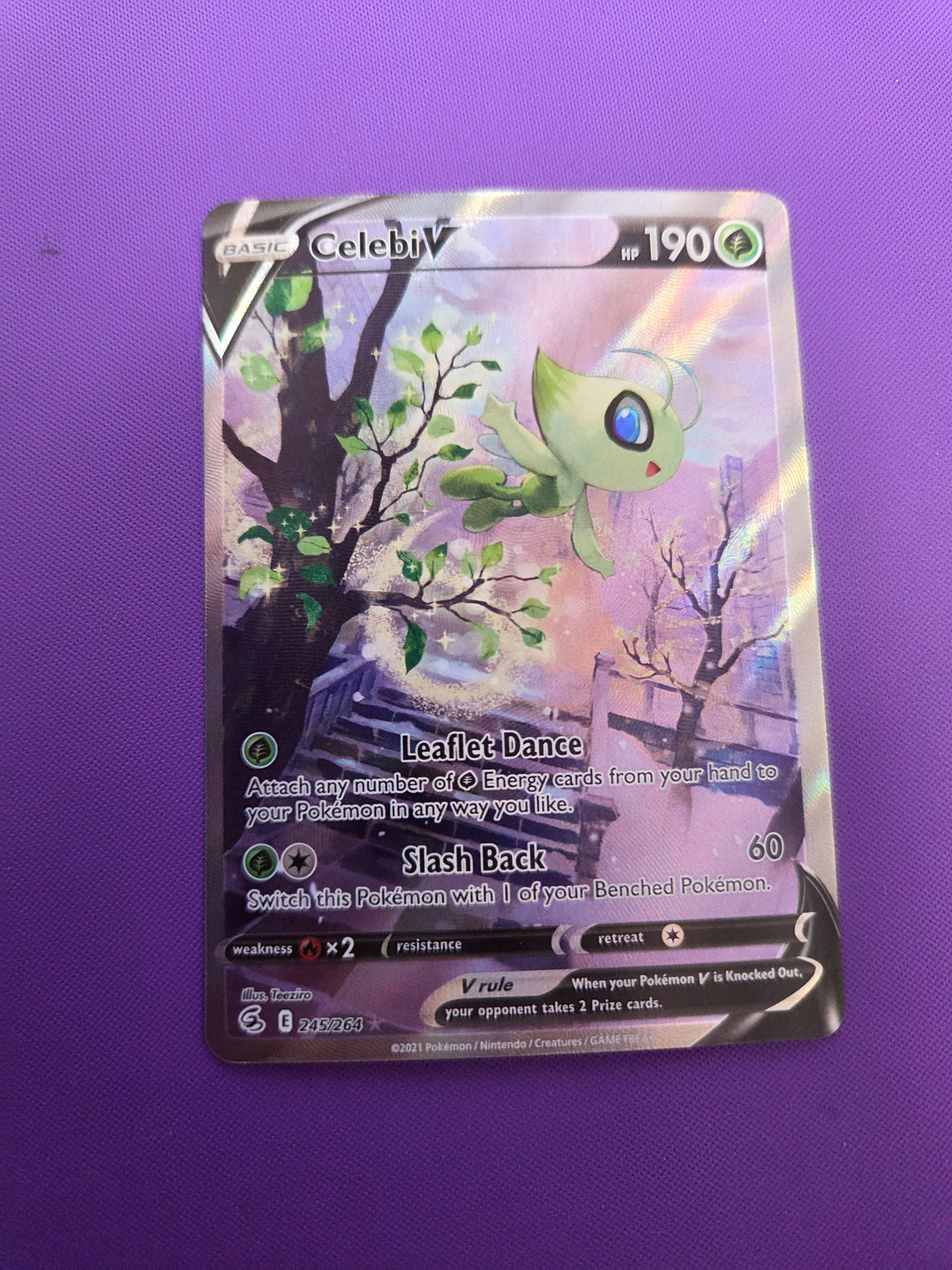 Celebi V (Alternate Full Art) (245)/264 Ultra Rare Holofoil (Cabinet-NM)