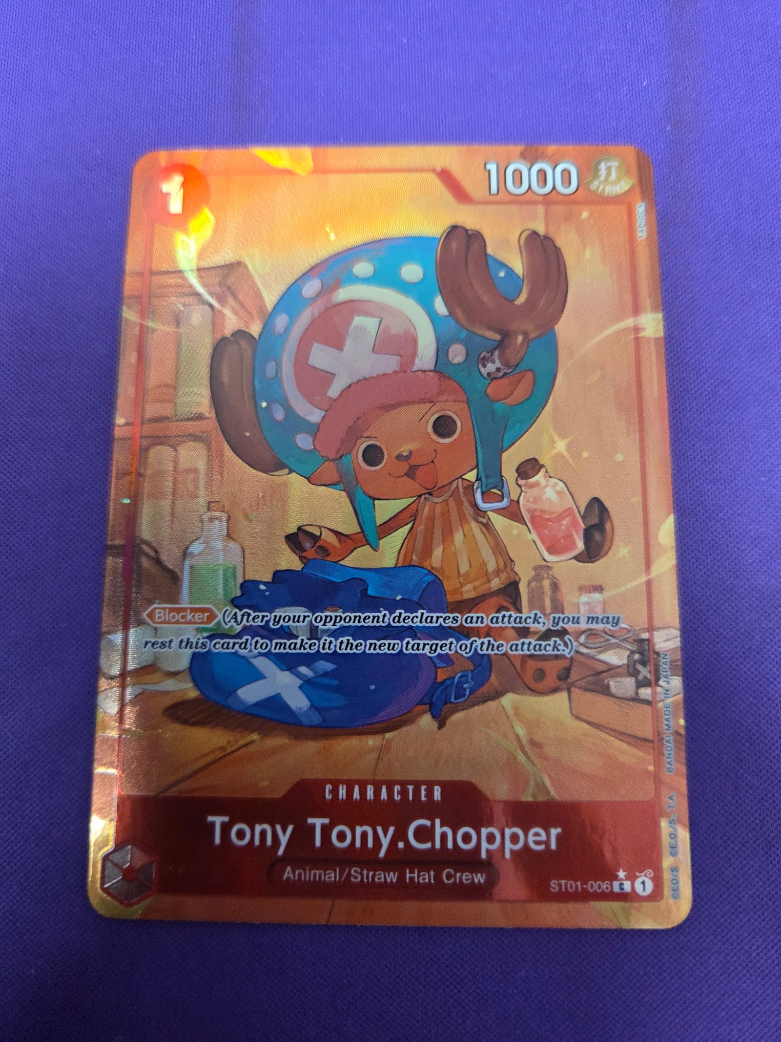 Tony Tony.Chopper (ST01-006) (Alternate Art) (ST01-006) - Premium Booster -The Best- Foil (Cabinet-NM)