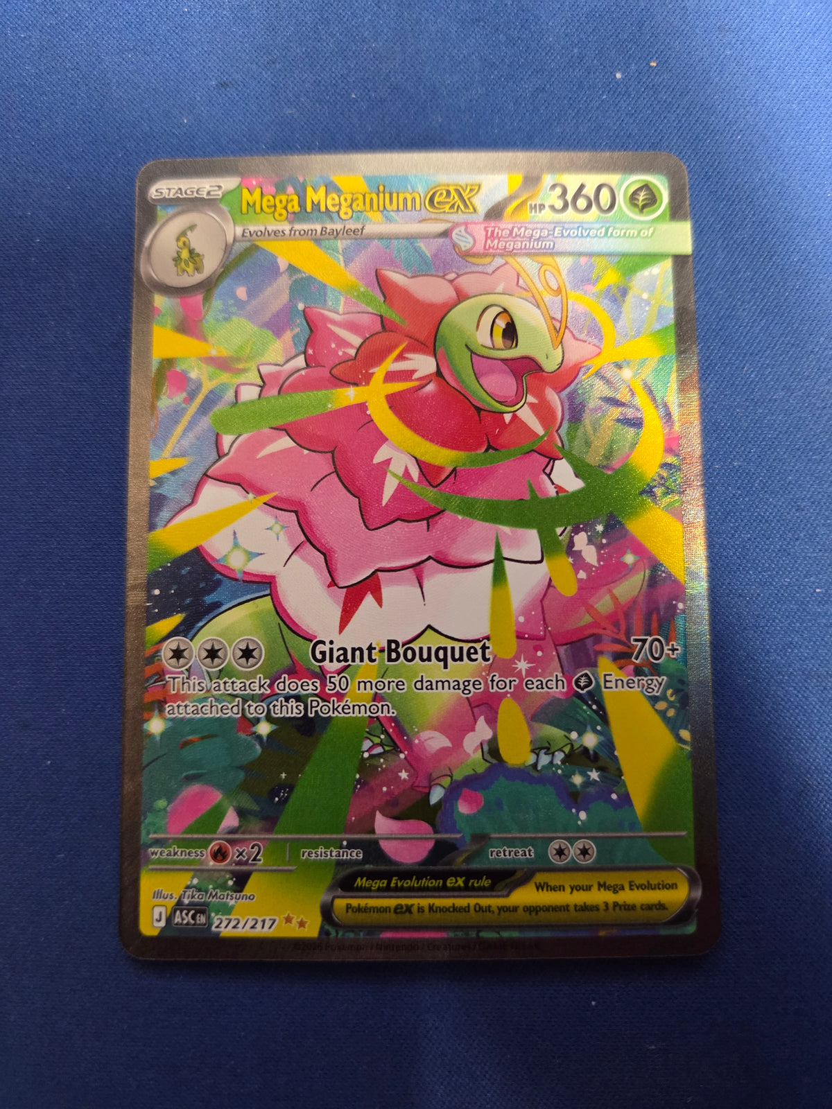 Mega Meganium ex - 272/217 (272) Special Illustration Rare Holofoil (Cabinet-NM)