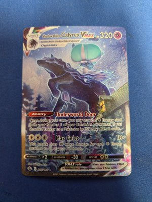 Shadow Rider Calyrex VMAX (Alternate Art Secret) (205)/198 Secret Rare Holofoil (Cabinet-NM)