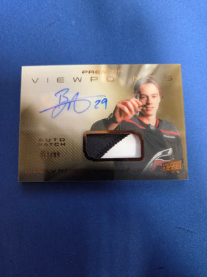 Bradly Nadeau  87/99 #V-BN Premier Viewpoint Rookie Auto Patch  (Cabinet-NM)