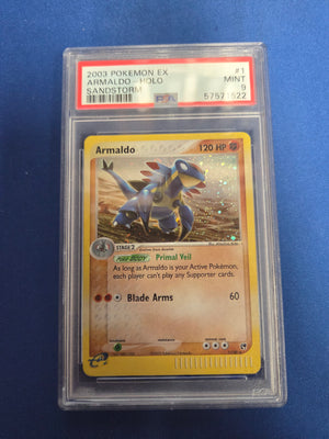 PSA 8 ARMALDO HOLO EX SANDSTORM #1