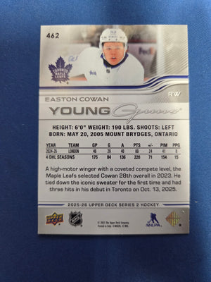 Easton Cowan Young Guns #462 (cabinet-NM)