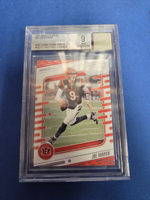 BGS 9 Joe Burrow #20 Game Worn Pants Photo Matched