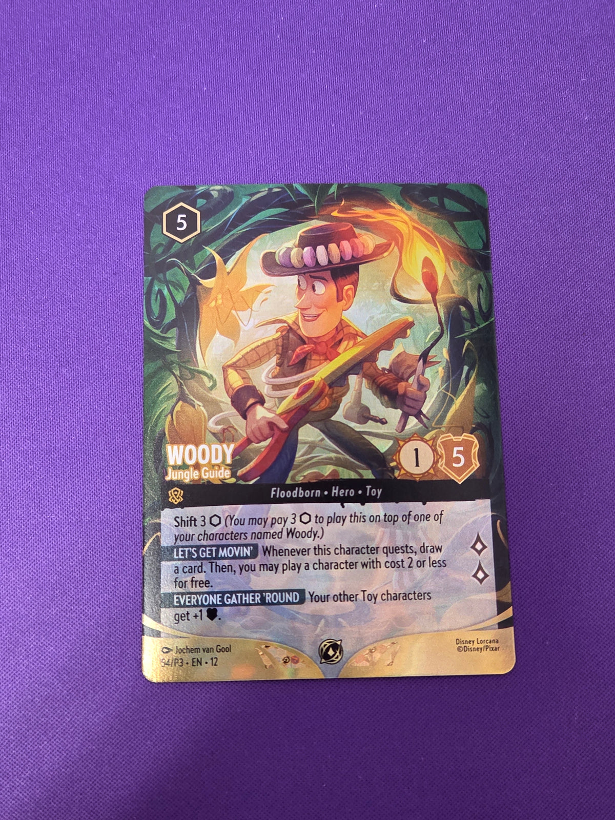 Woody - Jungle Guide (Store Championship) Disney Lorcana Promo (Cabinet-NM)