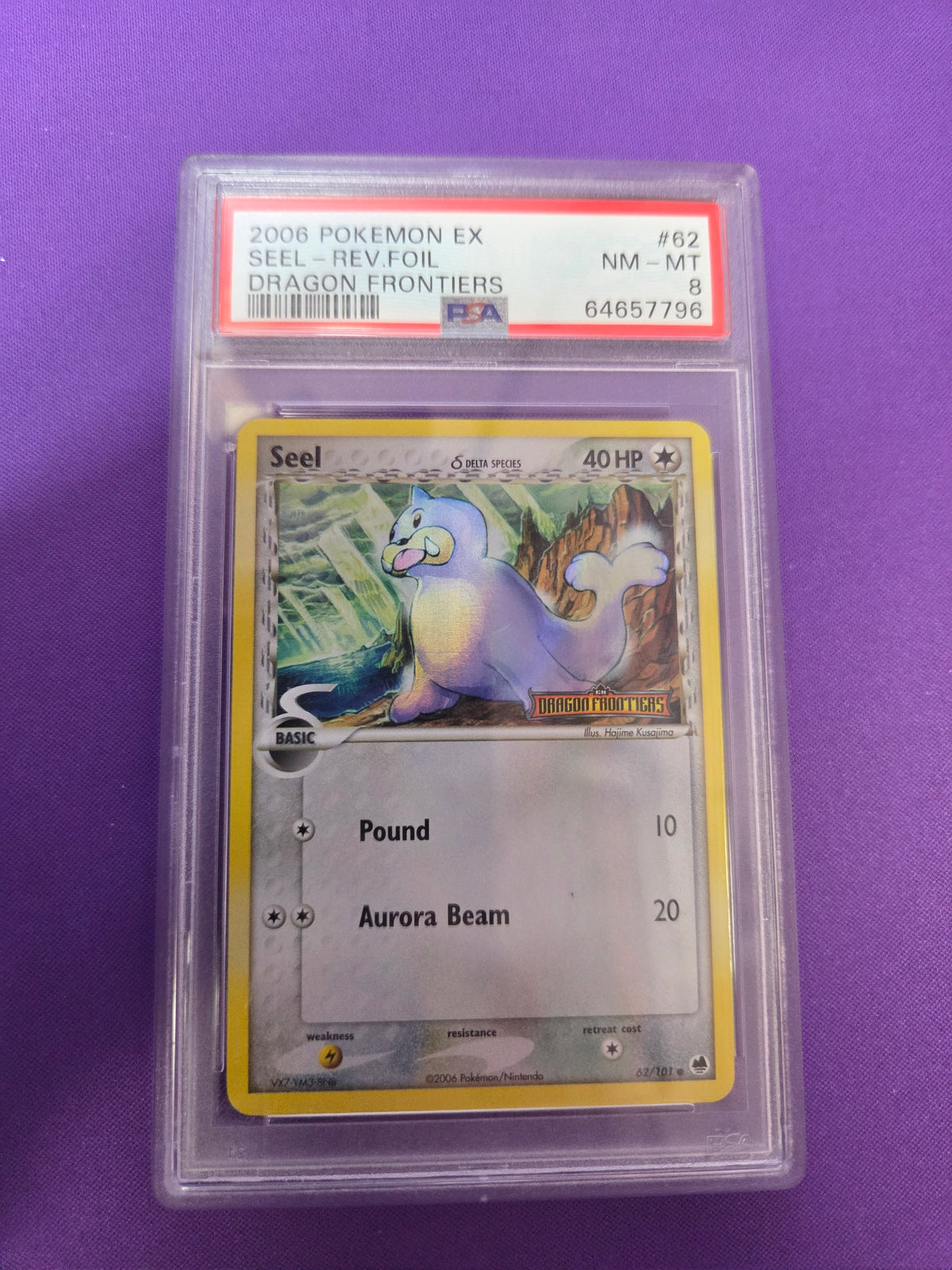 PSA 8 SEEL #62 DRAGON FRONTIERS REVERSE HOLO (Cabinet)