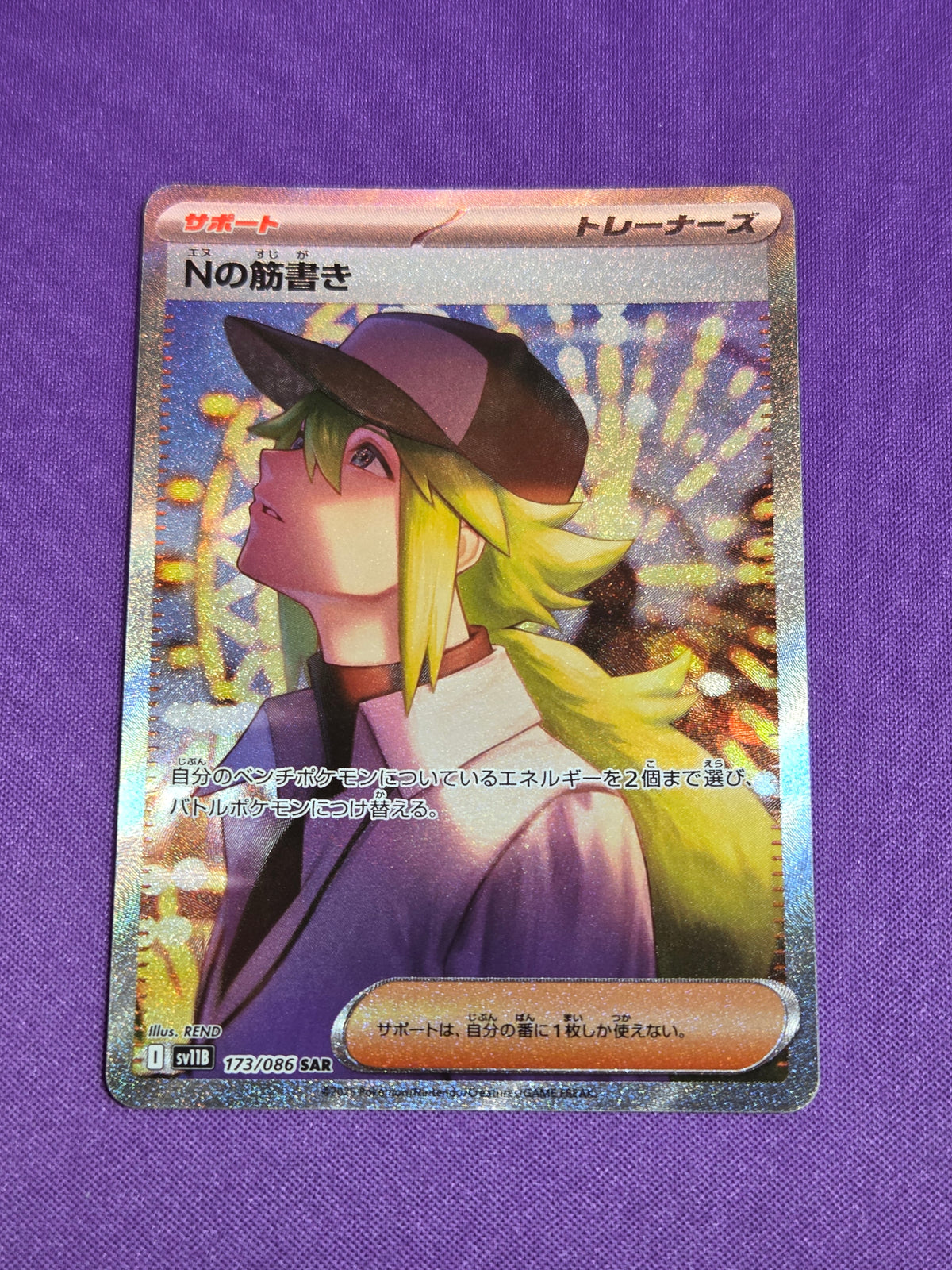 N's Plot Japanese Black Bolt Special Art Rare 173/086 (Cabinet-NM)