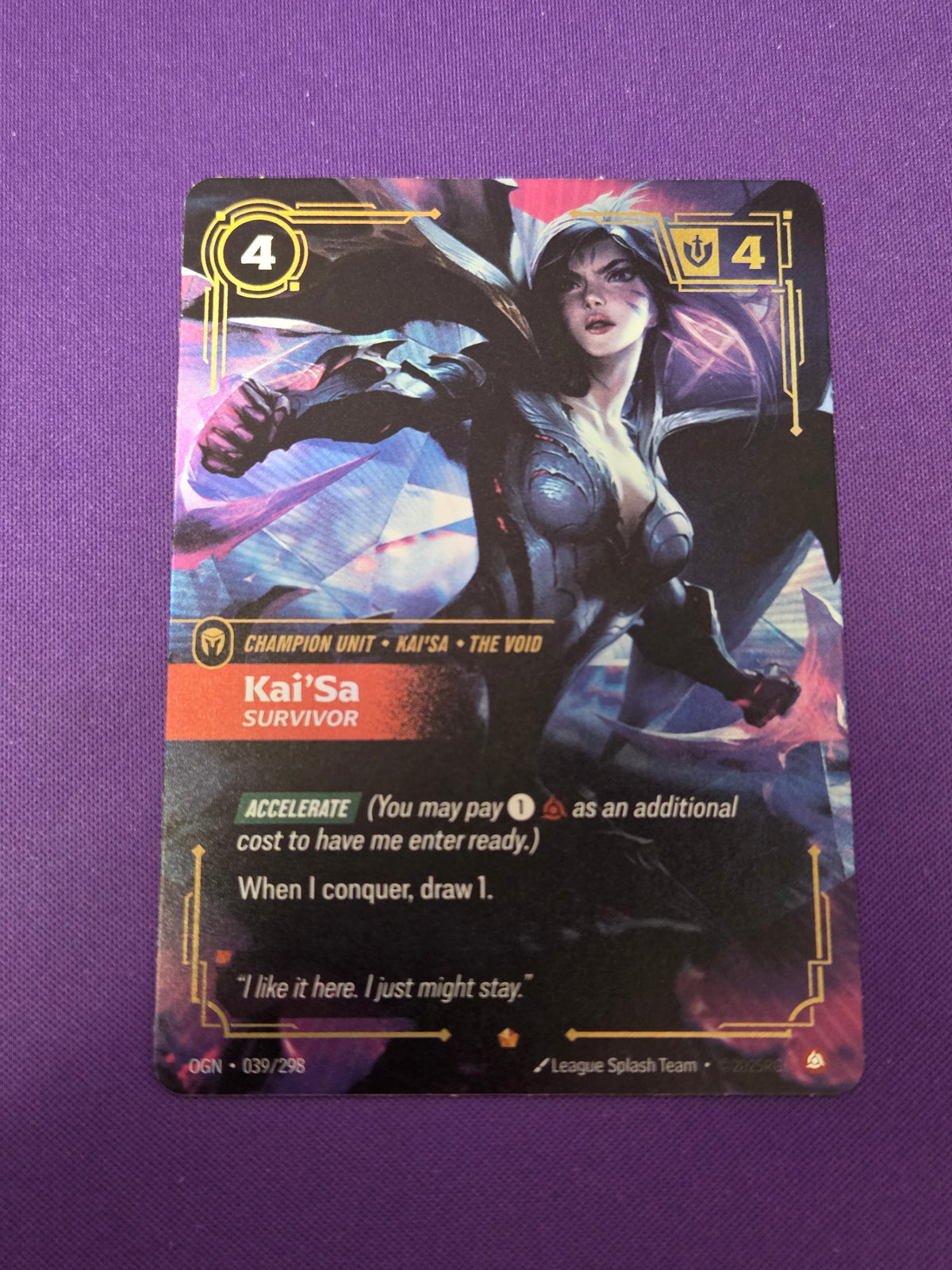Kai'Sa - Survivor (039/298) - Origins Foil (Cabinet-NM)