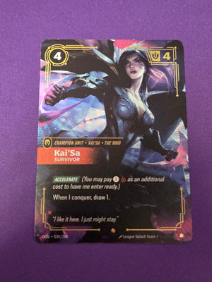 Kai'Sa - Survivor (039/298) - Origins Foil (Cabinet-NM)
