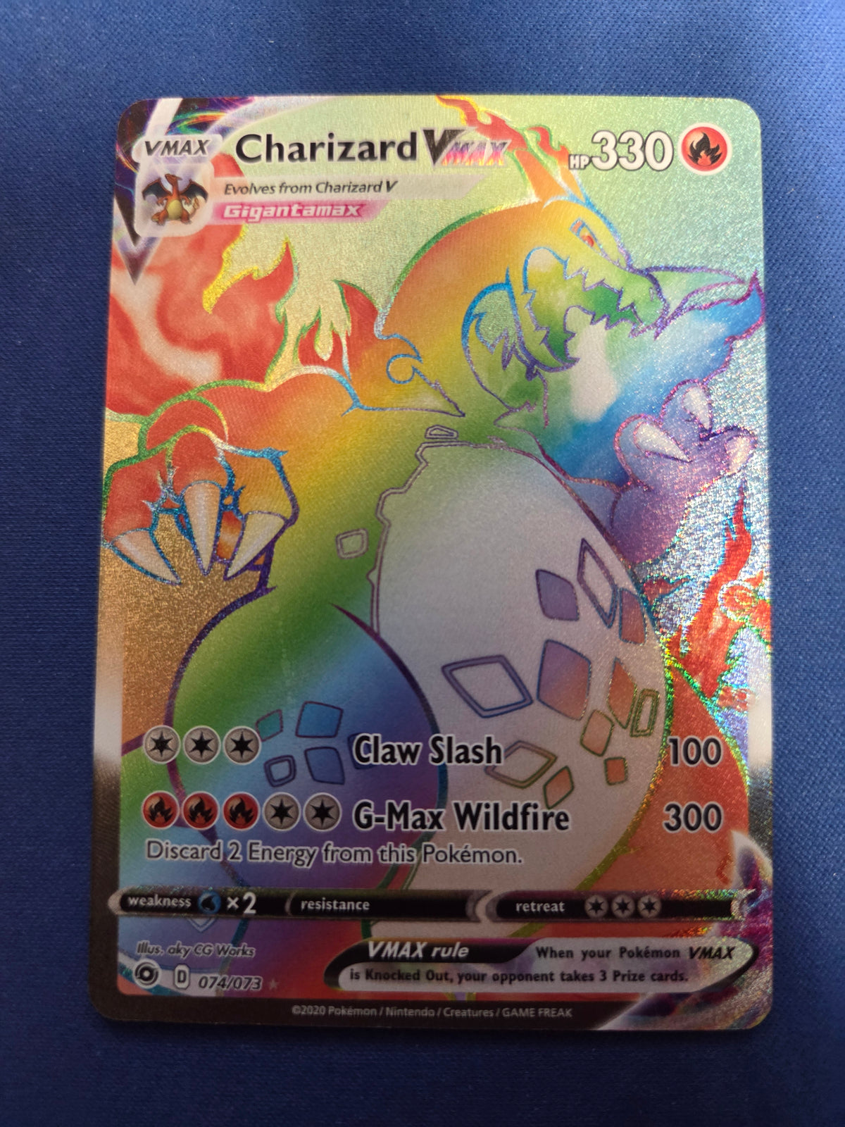 Charizard VMAX (Secret) (74)/73 Secret Rare Holofoil (Cabinet-NM)
