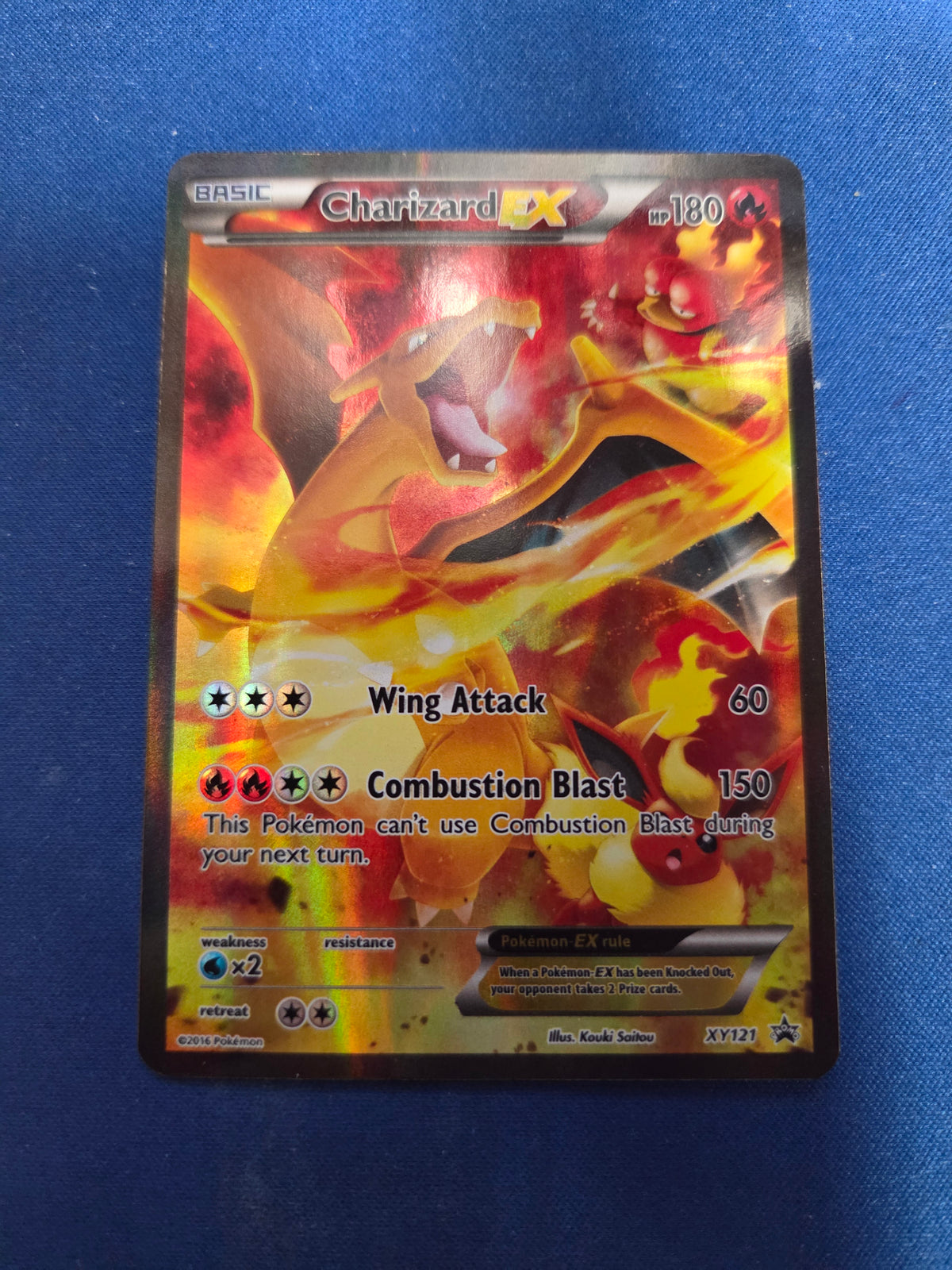 Lightly Played Charizard EX - XY121 (XY121)/211 Promo Holofoil (Cabinet-LP)