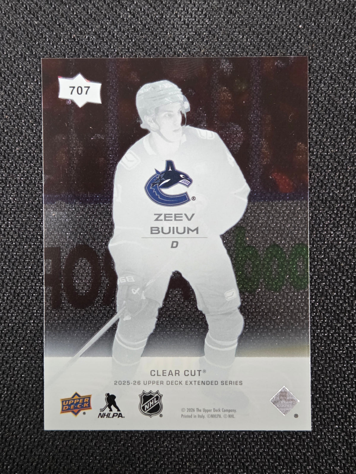 Zeev Buium Clear Cut Young Guns #707 (cabinet-NM)