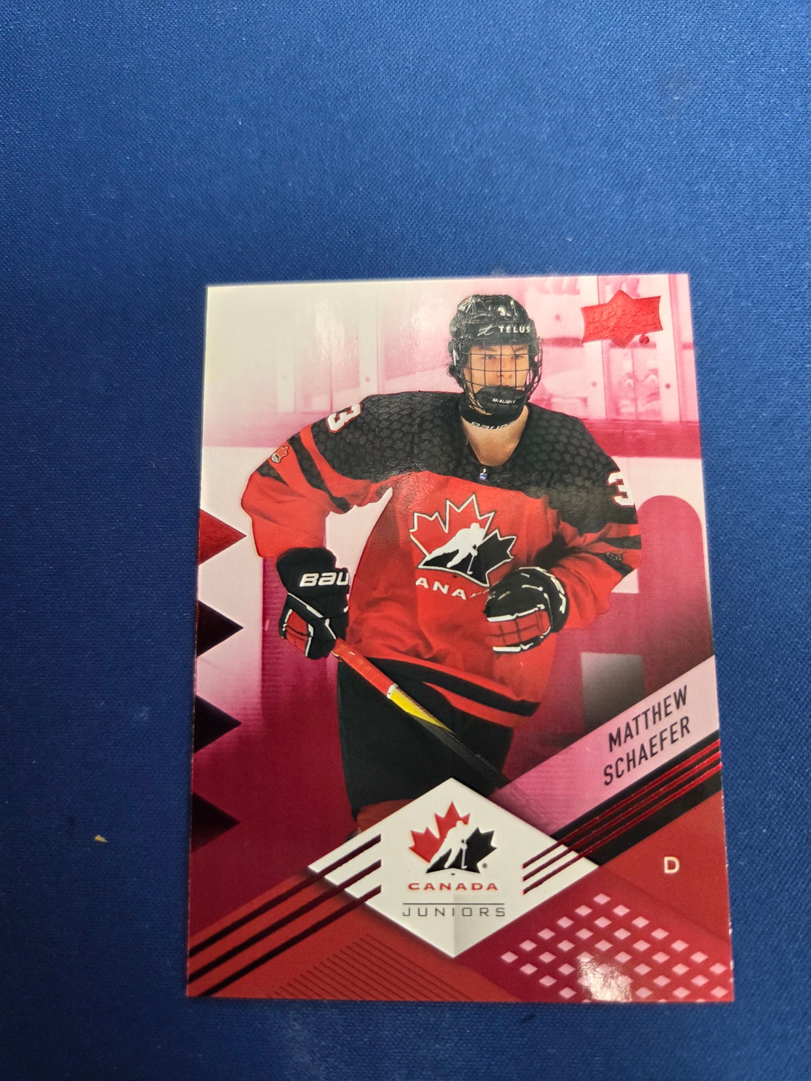 Matthew Schaefer world juniors red foil #25 (cabinet-NM)