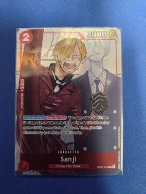 Sanji - OP01-013 (Alternate Art) (OP01-013) - One Piece Promotion Cards Foil (Cabinet-NM)