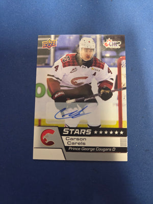Carson Carels #332 Auto Prince George Cougars (cabinet-NM)