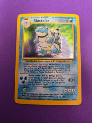 Lightly Played Blastoise (2)/102 Base Set Holofoil (Cabinet-LP)