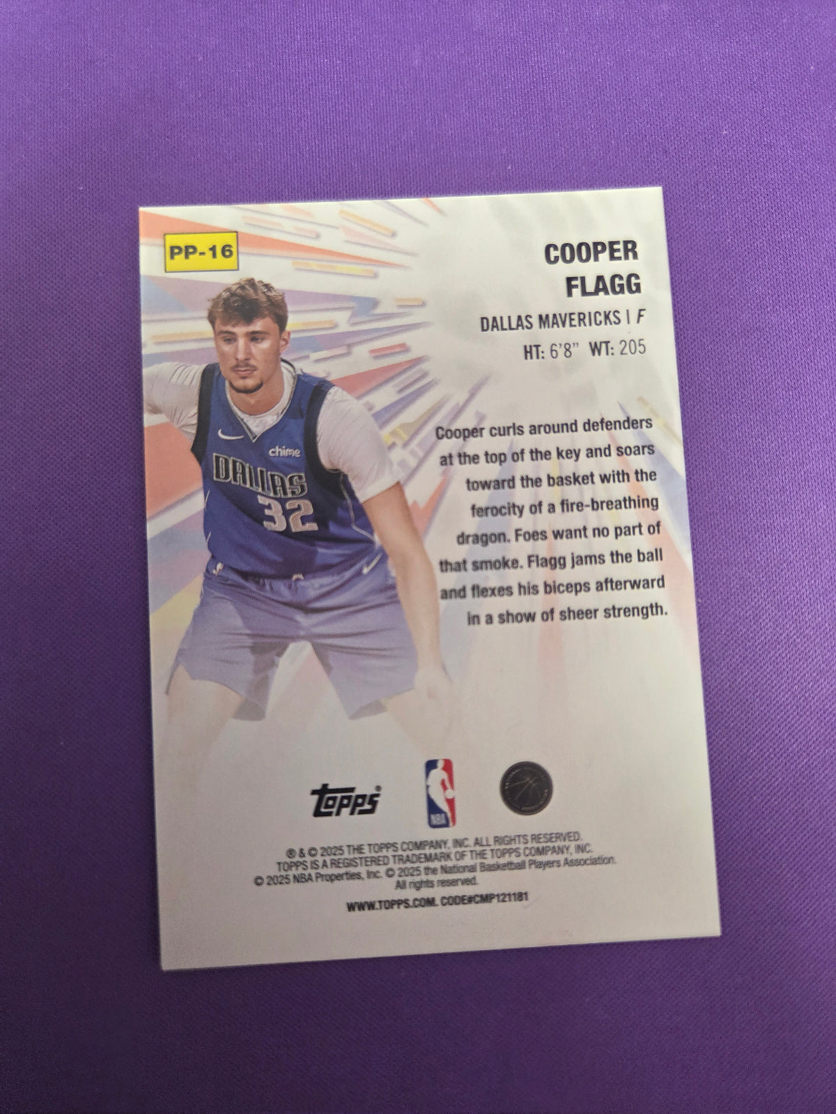 Cooper Flagg #PP-16 RC Power Players (Cabinet-NM)