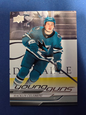 Macklin Celebrini Young Guns #451 (cabinet-NM)