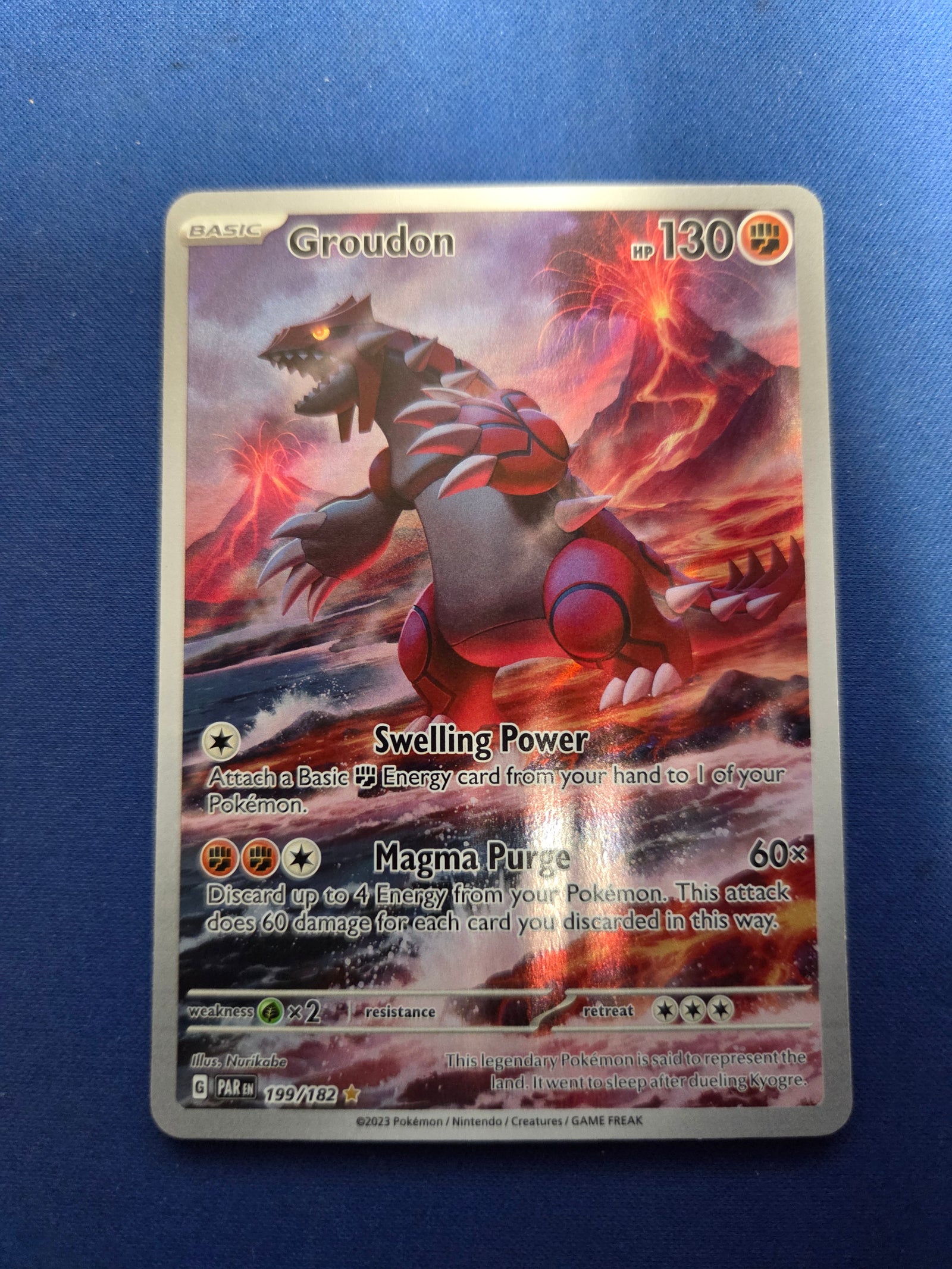 Groudon - 199/182 (199) Illustration Rare Holofoil (Cabinet-NM)