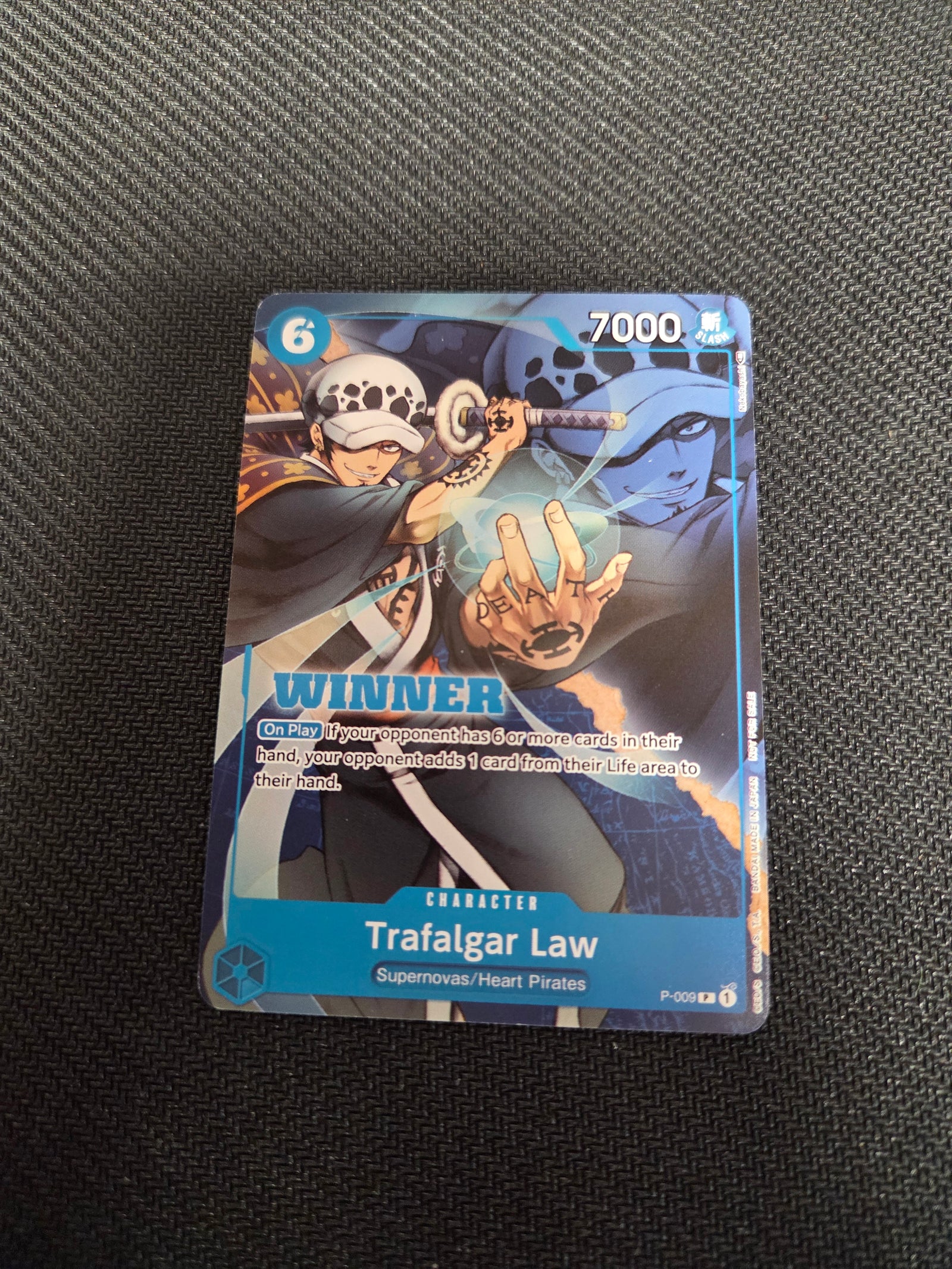 Trafalgar Law - P-009 (Winner Pack Vol. 1) (P-009) - One Piece Promotion Cards (Cabinet-NM)
