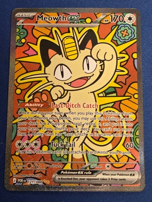 Meowth ex - 121/088 (121) Special Illustration Rare Holofoil (Cabinet-NM)