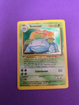 Lightly Played Venusaur (15)/102 Base Set Holofoil (Cabinet-LP)