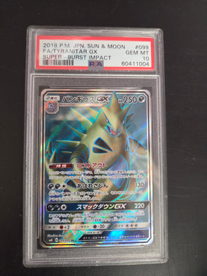 Tyranitar GX PSA 10 burst impact  (Cabinet)