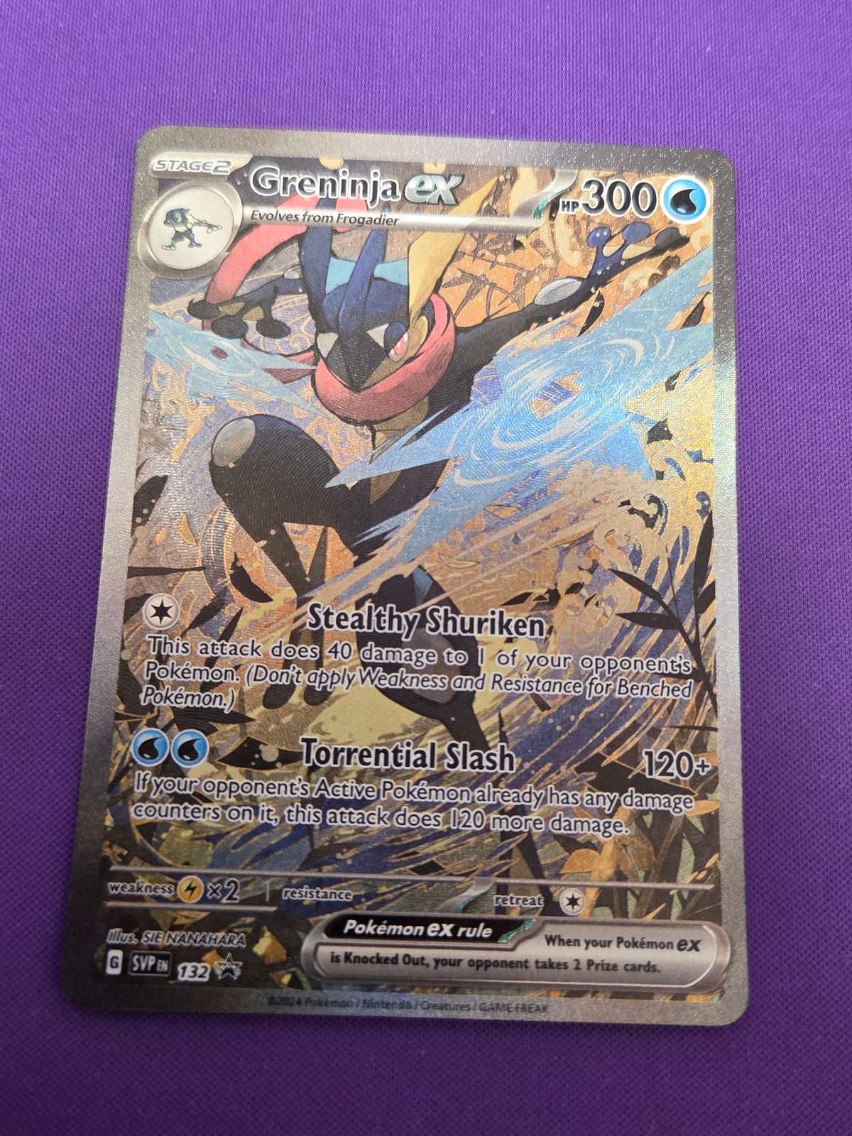 Greninja ex - 132 (132) Promo Holofoil (Cabinet-NM)