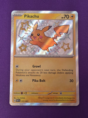 Pikachu (131) Shiny Rare Holofoil (Cabinet-NM)