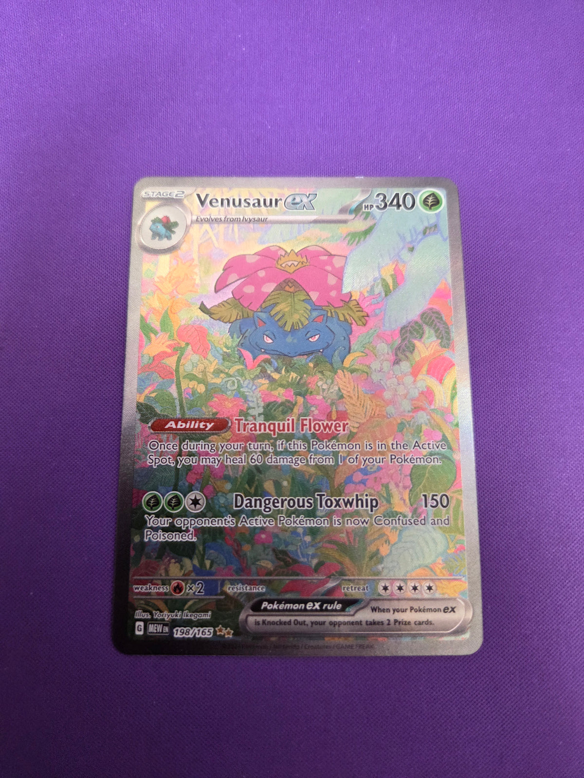 Venusaur ex - 198/165 (198) Special Illustration Rare Holofoil (Cabinet-NM)