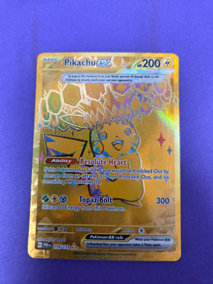 Pikachu ex - 179/131 Prismatic Evolutions Hyper Rare Holofoil (Cabinet-NM)