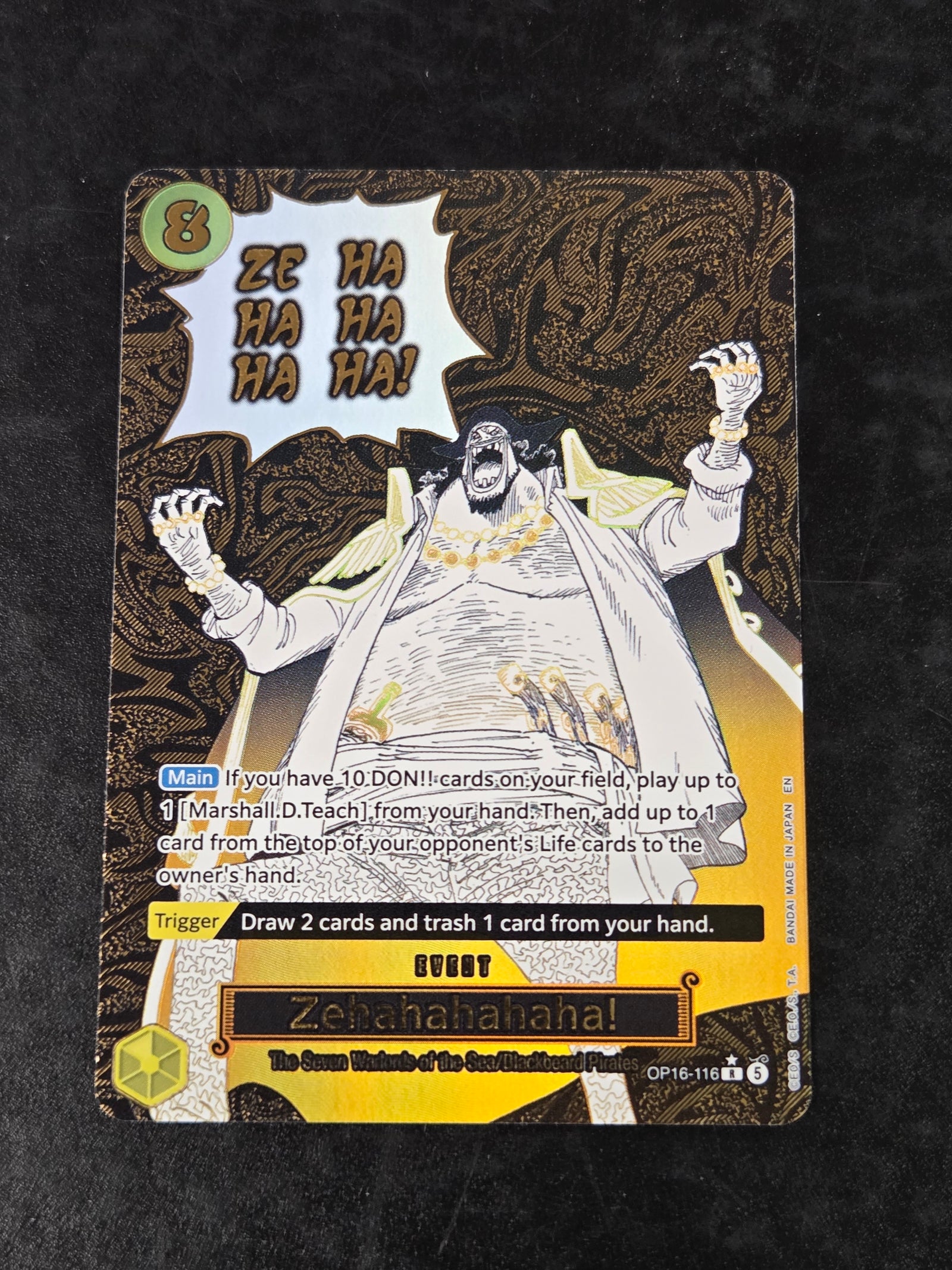 Zehahahahaha! (Alternate Art) (OP16-116) The Time of Battle Foil (Cabinet-NM)