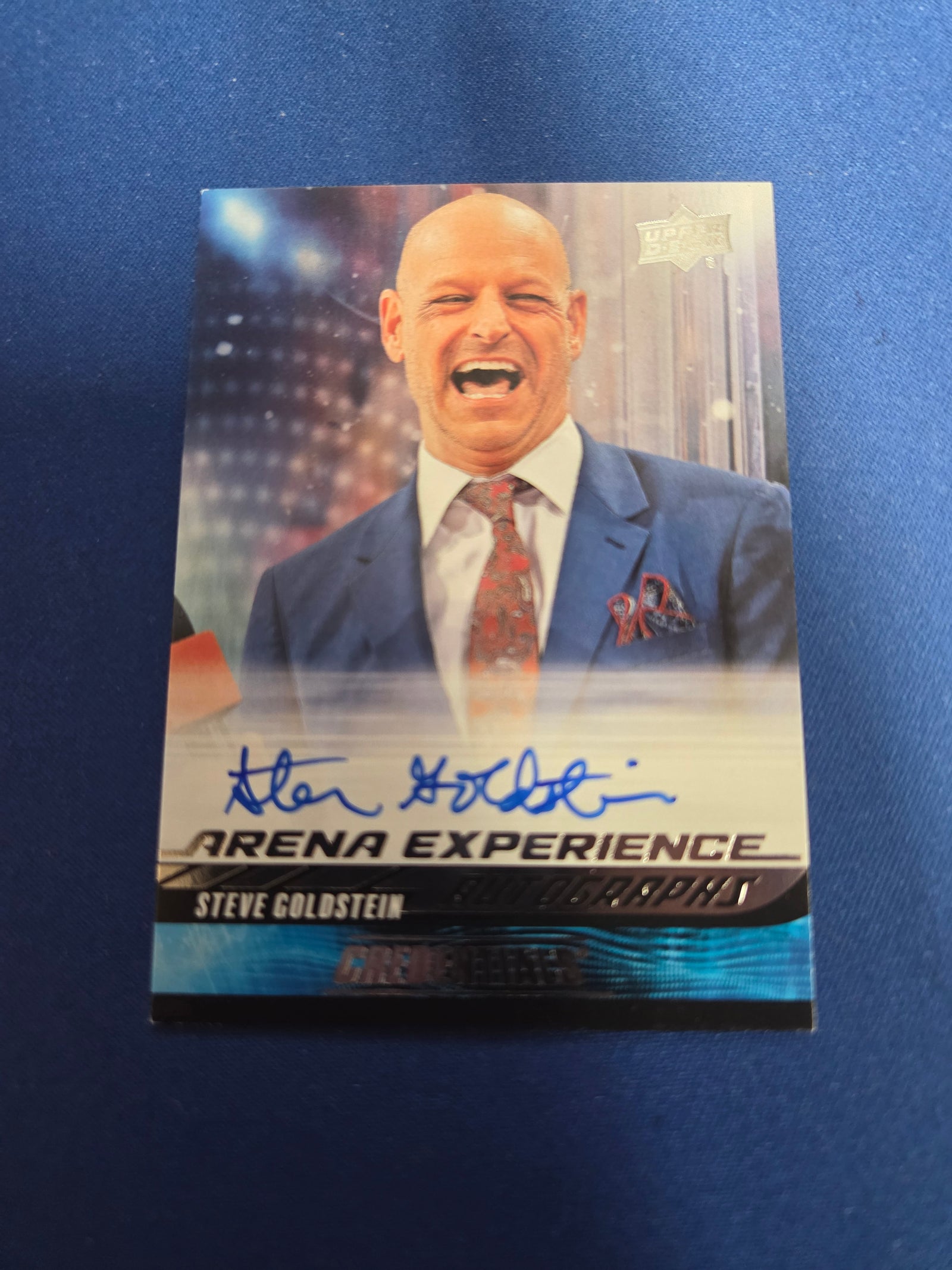 Steve Goldstein arena experience auto #AE-SG 2024-25 credentials (cabinet-NM)