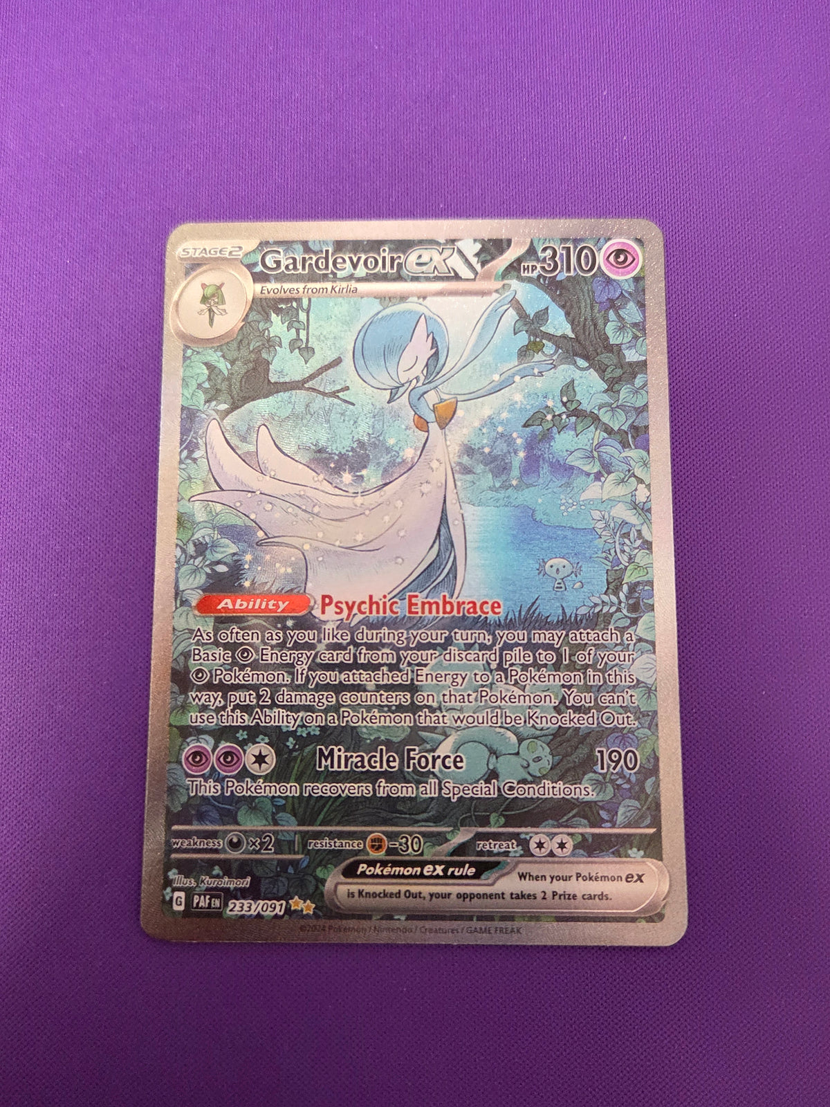Gardevoir ex - 233/091 (233) Special Illustration Rare Holofoil (Cabinet-NM)