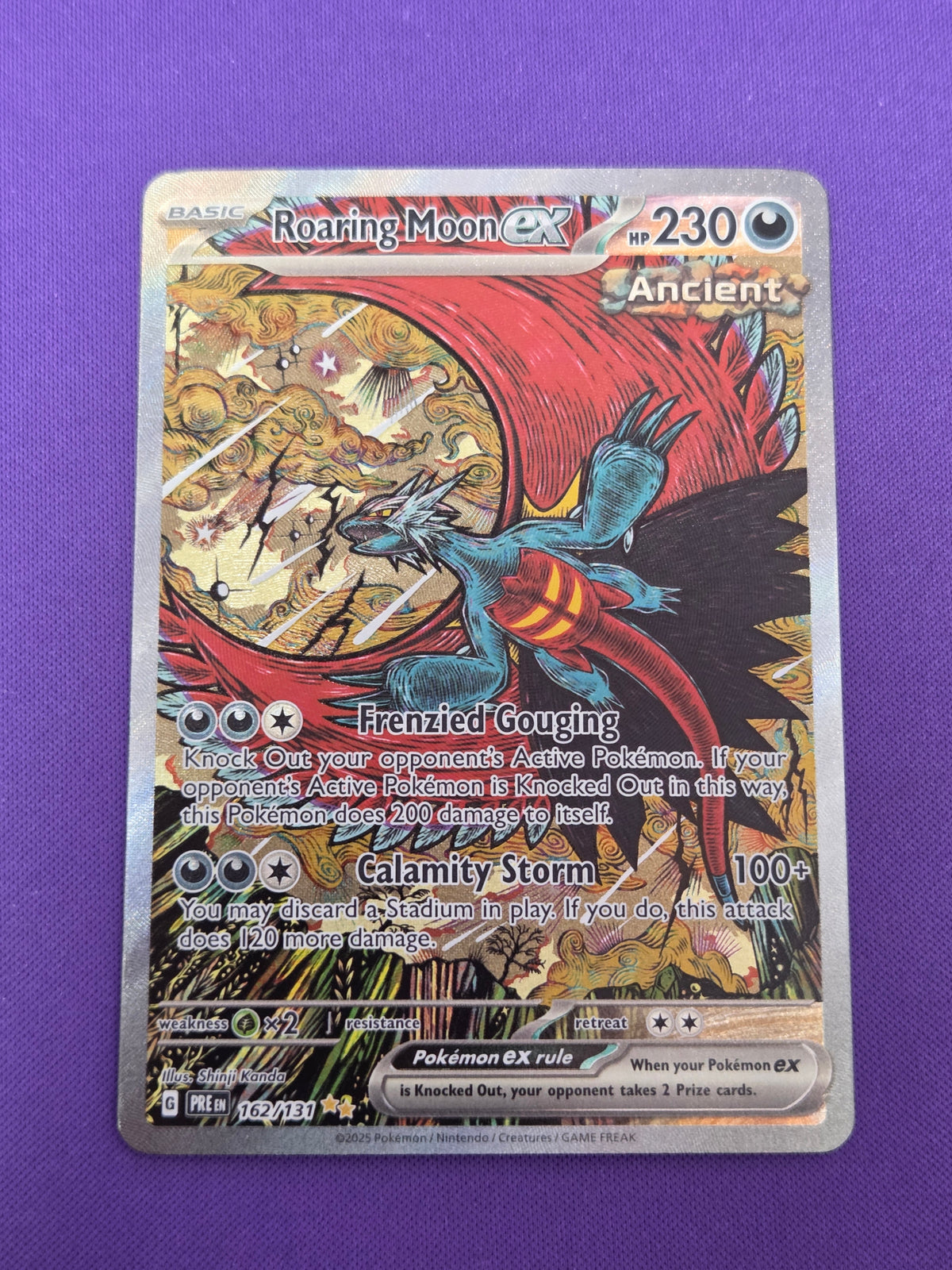 Roaring Moon ex (162) Special Illustration Rare Holofoil (Cabinet-NM)