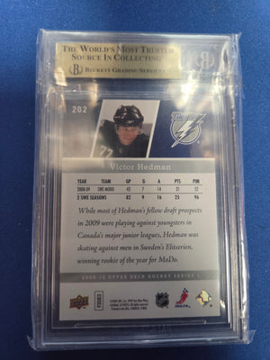Beckett 9.5 Victor Hedman #202 Young Guns (cabinet)