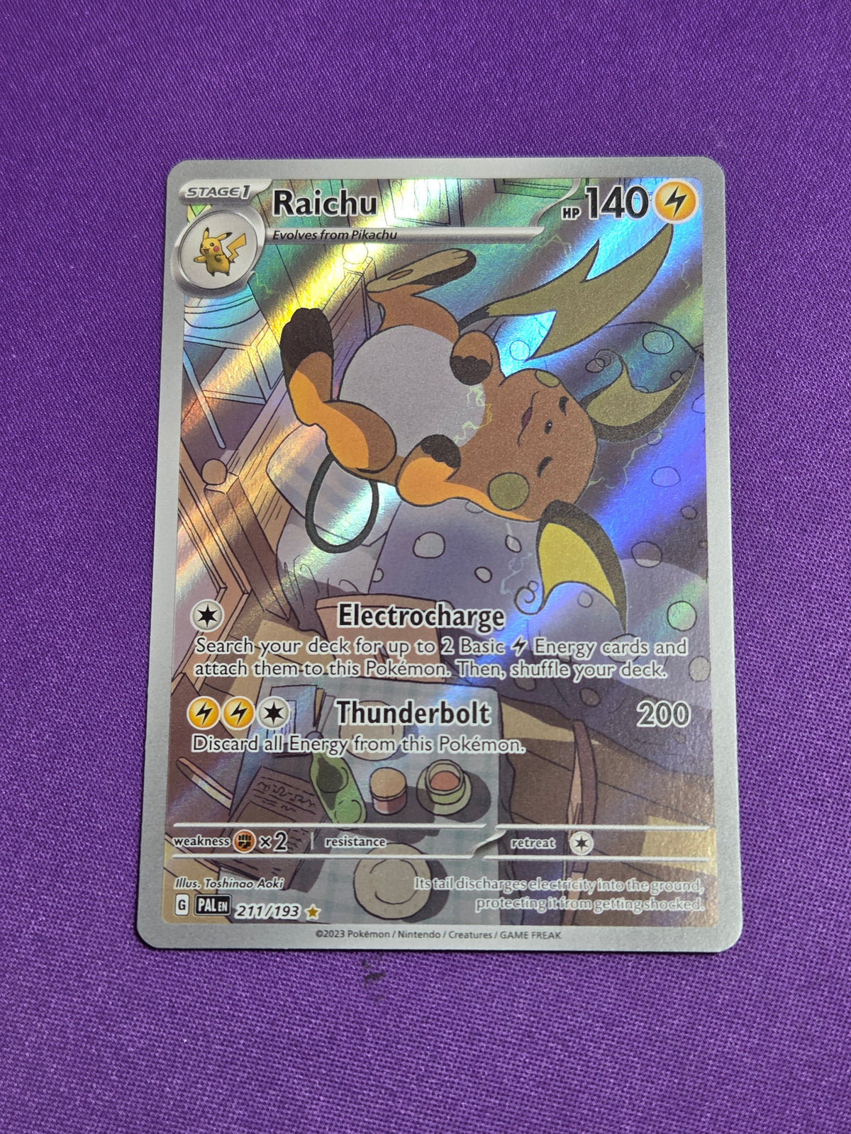 Raichu - 211/193 (211) Illustration Rare Holofoil (Cabinet-NM)