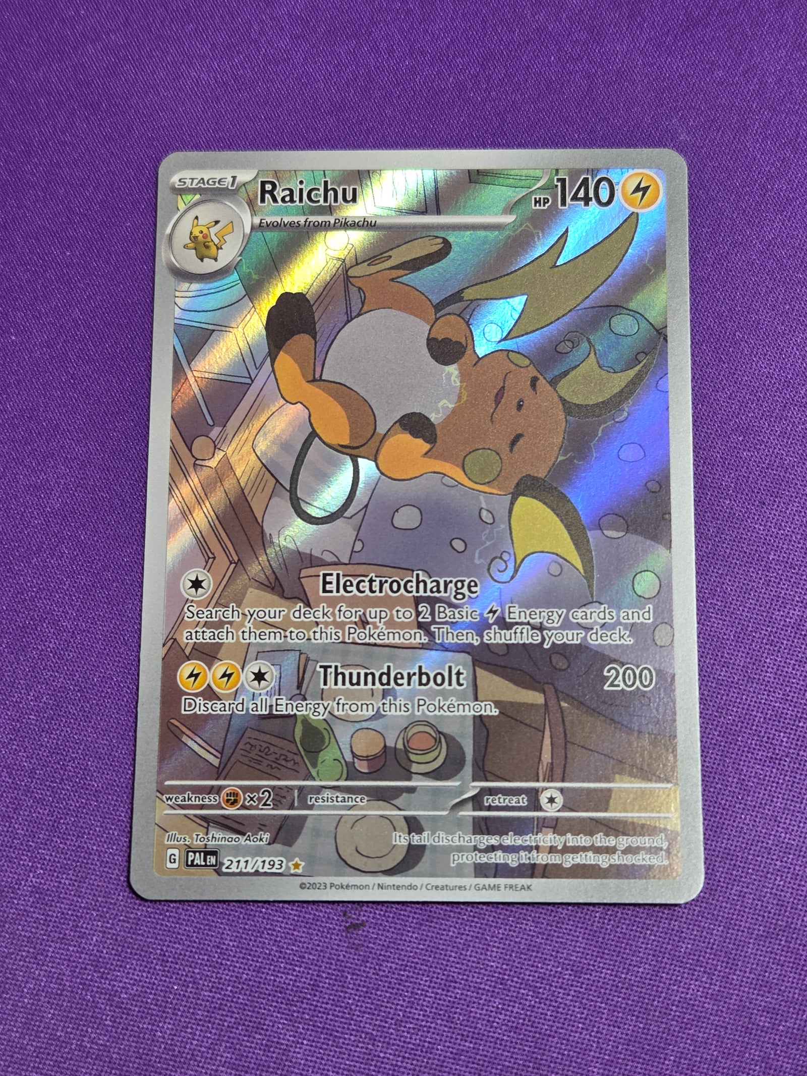 Raichu - 211/193 (211) Illustration Rare Holofoil (Cabinet-NM)