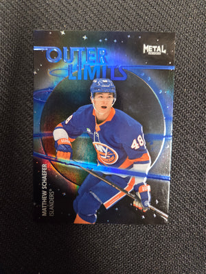Matthew Schaefer [Blue] 42/199 #OL-36 2025 Skybox Metal Universe Outer Limits (cabinet-NM)