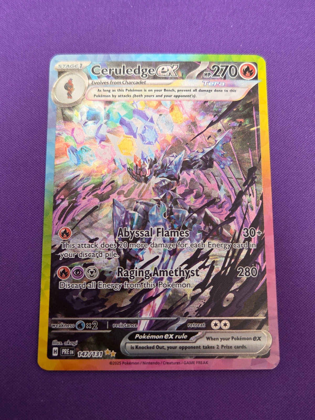 Ceruledge ex (147) Special Illustration Rare Holofoil (Cabinet-NM)